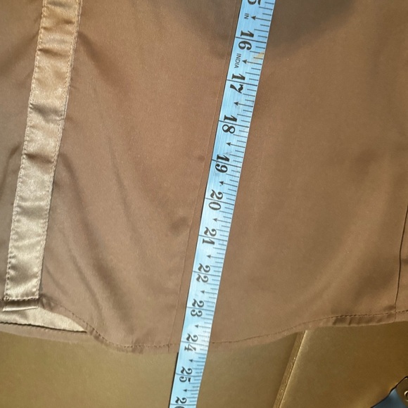 Y2K EXPRESS Satin Trim Ruffle Blouse Women’s Small Flirty Feminine 1990’s EUC - Picture 11 of 12